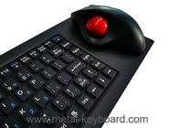 IP65 het Comité van USB van het siliconetoetsenbord zet Toetsenbord met Ergonomische Trackball Muis op