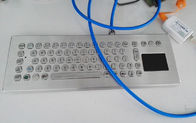 Het Tarief waterdicht toetsenbord van het Desktopmetaal IP65 met touchpad395x135 mm Voorpaneel