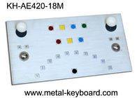 IP65 het metaal maakte Industrieel Kiosktoetsenbord met Slepentrackballs ruw