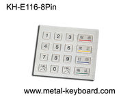 Ruw Metaaltoetsenbord met 16 Sleutels/het Toetsenbord PS/2 van de douanekiosk of USB-schakelaar