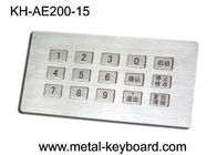 Van de het Metaalkiosk van het 15 Sleutelsroestvrije staal het Toetsenbord Klantgericht Numeriek toetsenblok door Lay-out 3 x 5