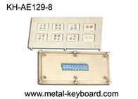 Het ruw gemaakte Toetsenbord van de Metaalkiosk, Industriële Input waterdicht toetsenbord 8 Functionele Sleutels