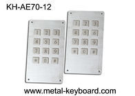 Het industriële Toetsenbord van de Roestvrij staalkiosk met Speldschakelaar 12 Sleutels/7