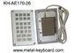 USB or PS/2 Interface Industrial Metal Keypad , 26 Keys Numeric Keypad