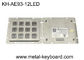 SS PS2 3x4 Matrix Waterproof Metal Keypad 12 Keys Backlit Panel Mount