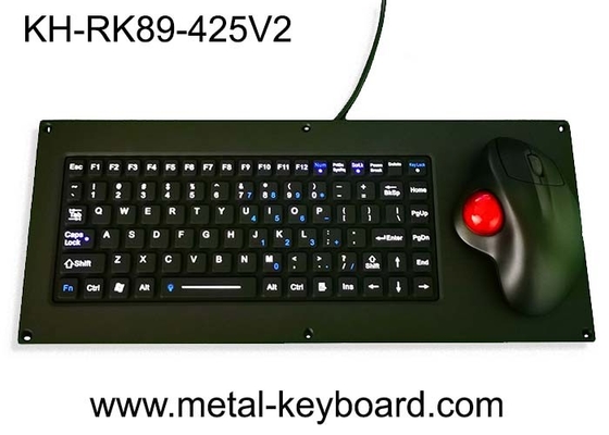 IP65 het Comité van USB van het siliconetoetsenbord zet Toetsenbord met Ergonomische Trackball Muis op