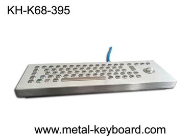 Standalone Roestvrij staal Ruw gemaakt Toetsenbord, Industrieel Desktoptoetsenbord met Trackball