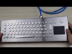 USB-interface metalen pc-toetsenbord met 70 toetsen, vandalismebestendig