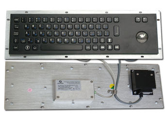 IP65 anti - Toetsenbord van de vandaal het Zwarte Industriële Computer met Roestvrij staaltrackball