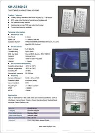 Het de Ruwe Ingang van het vandaalbewijs/Toetsenbord van het Kioskmetaal in 24 Knoopsleutels, Hoge Prestaties