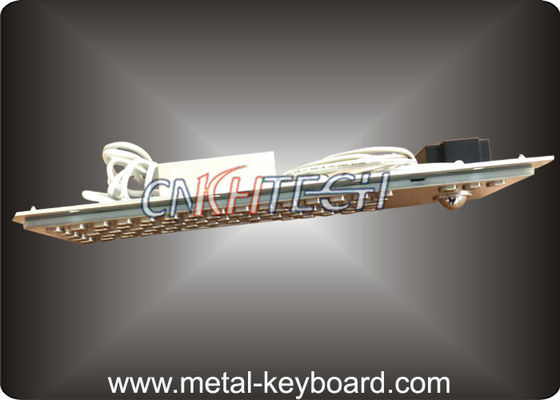 Toetsenbord van de vandaal het Bestand Industriële Computer met trackball, Metaal van het water het bestand toetsenbord