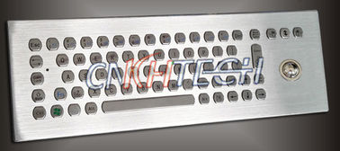 IP65 industrieel Metaal Ruw Toetsenbord met trackball, Bureaucomputertoetsenbord