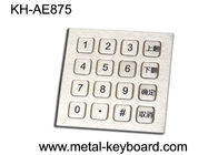Het ruw gemaakte Toetsenbord van het 16 Sleutelsroestvrije staal Numeriek met Hoogste paneelsteun