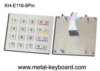 Ruw gemaakte het toetsenbordmatrijs 4 X 4 van het Kioskmetaal met IP 65 Water - bewijs