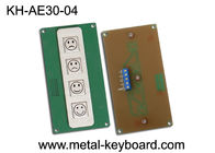 4 de Kiosktoetsenbord van het sleutelsmetaal, roestvrij staaltoetsenbord voor het Apparaat van de de Dienstevaluatie