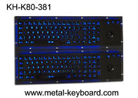 Lichtbron Waterdicht SS Industrieel Metaaltoetsenbord met Trackball Aanwijsapparaat