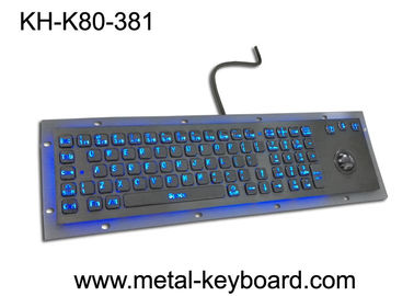 Het ruwe toetsenbord van het Vandaal bestand Backlit Metaal met spoorbal, USB-interface en 80 sleutels