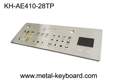 IP65 stofdicht robuust industriële metalen roestvrijstalen toetsenbord met touchpad