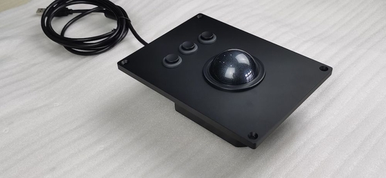 Grote grootte 60 mm zwarte trackballmuis voor industriële toepassingen - betrouwbare prestaties