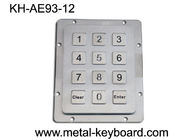 IP65 waterdicht Ruw gemaakt Metaaltoetsenbord 12 Toetsenbord van het Sleutels het Industriële Roestvrije staal