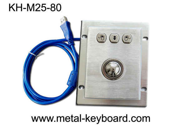 3 de knopen IP65 zetten het Ruwe Industriële Roestvrije staal van de Computermuis Lichtgewichtop