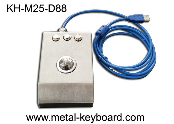 Desktop 25mm PS2-Roestvrij staaltrackball Waterdichte Muis IP65