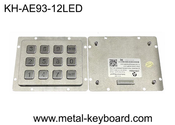 SS PS2 3x4 Toetsenbord 12 van het Matrijs zet Waterdicht Metaal Sleutels Backlit Comité op