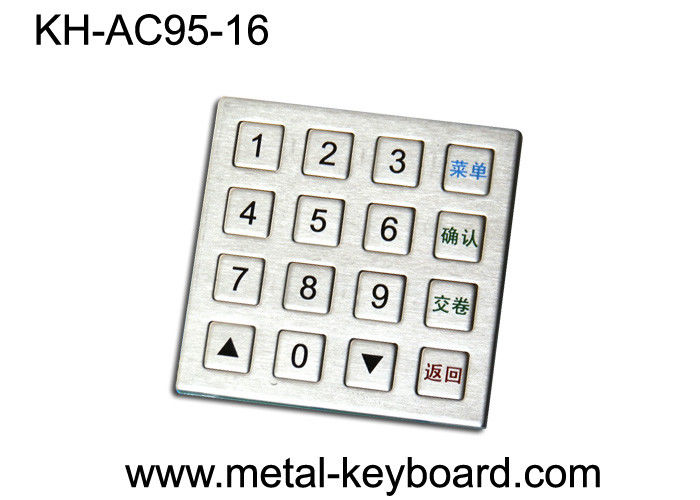 Industriële Matrijs 4 X 4, IP 65 Water van het Metaalnumerieke toetsenblok - bewijstoetsenbord