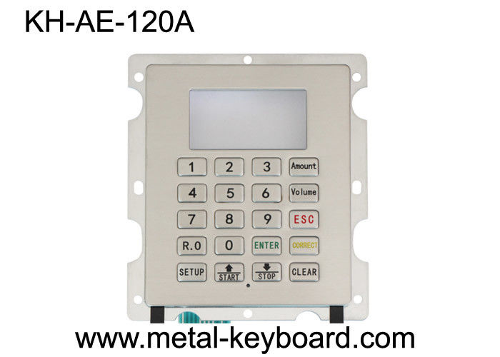 Industrieel het Bewijstoetsenbord IP65 van het Metaal Numeriek Stof met 4X4-Matrijstoetsenbord