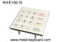 16 Keys 4X4 Matrix Metal Keypad Laser Engraved Characters For Access Control System